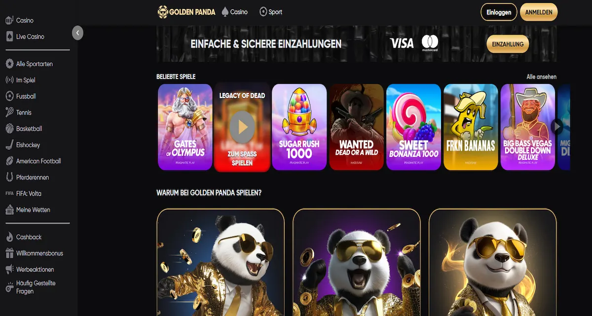 Golden Panda – Exklusive VIP-Programme und umfangreiche Spielbibliothek